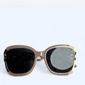 Stylish Nude and Gold Sunglasses